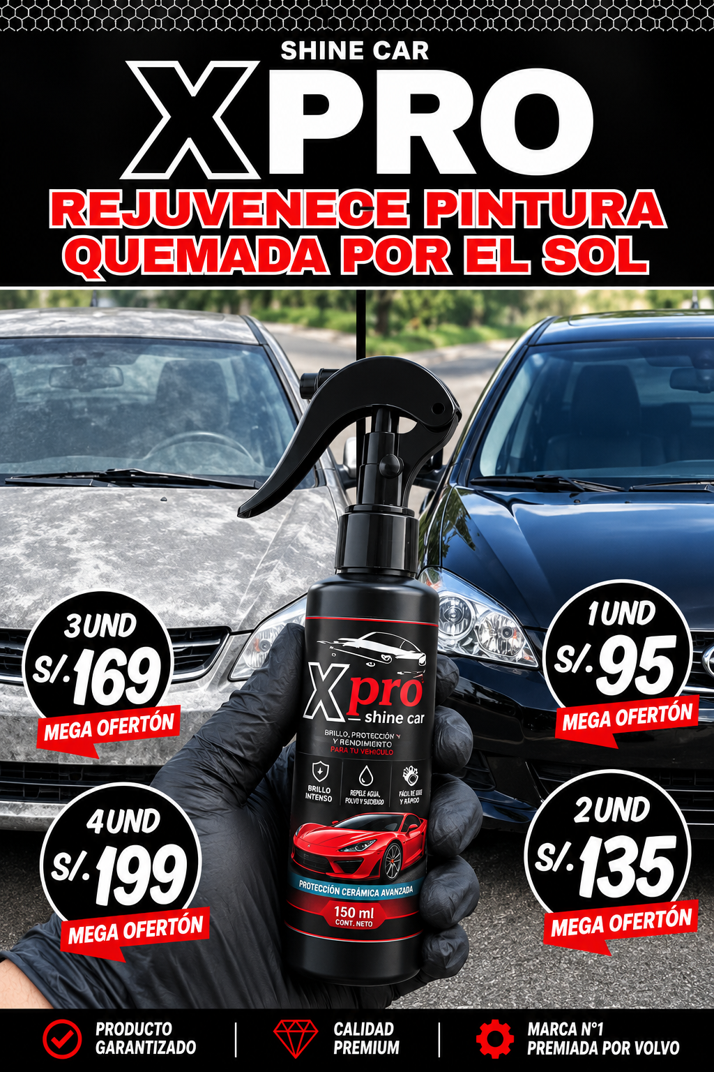 X PRO SHINE CAR™ - REJUVENECEDOR DE PINTURA QUEMADA